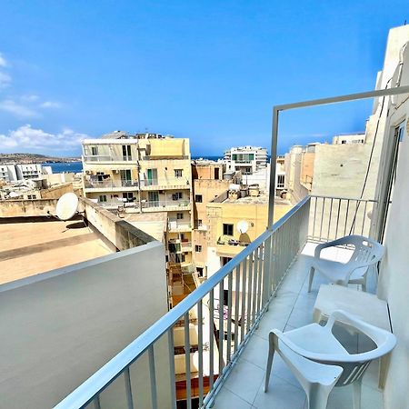 Spacious 2Br Penthouse With A Large Front-Terrace - Close To Bugibba Perched Beach San Pawl il-Baħar Eksteriør bilde